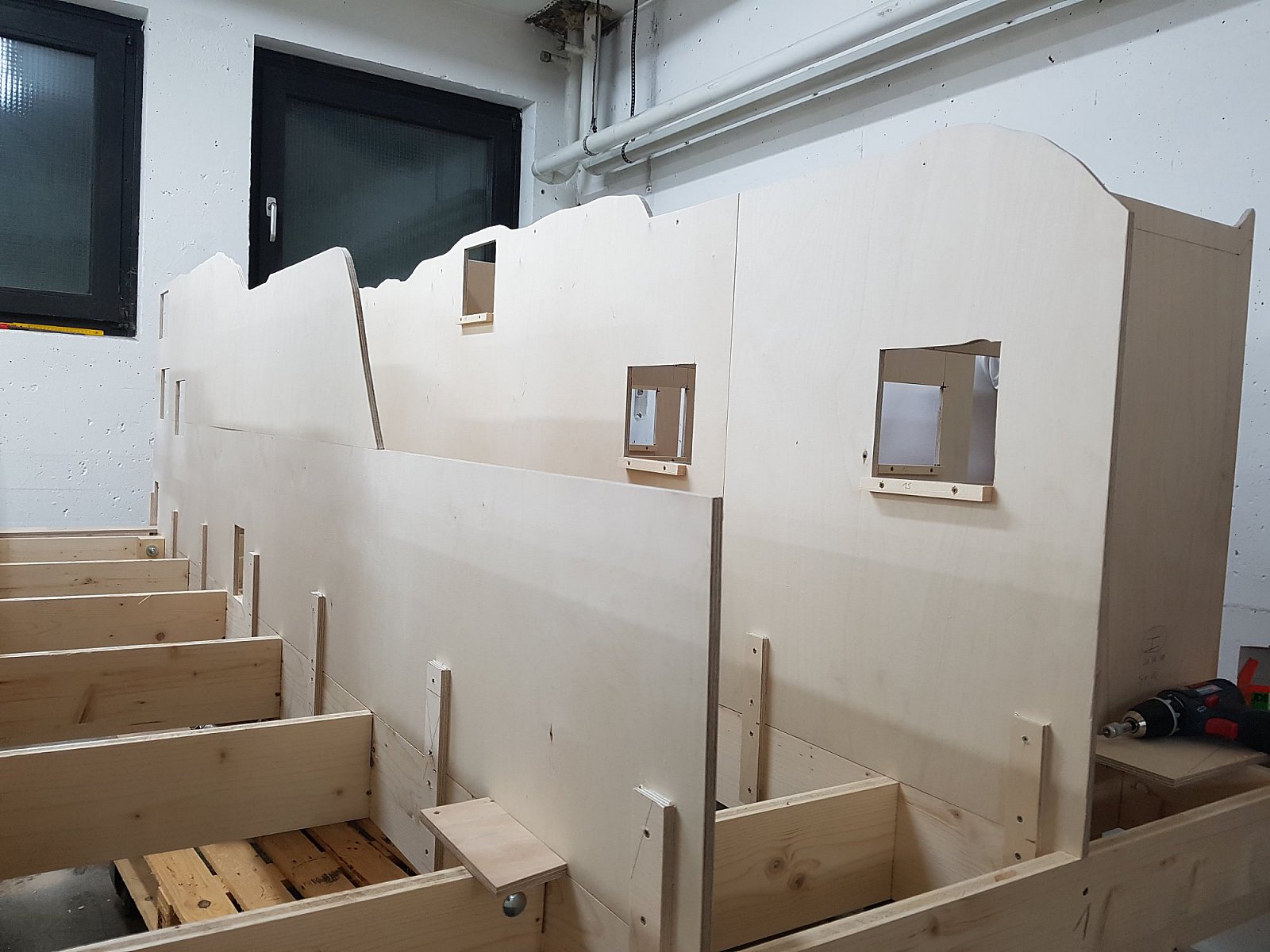 Bilder Anlage Mühlheim - Spantenbau