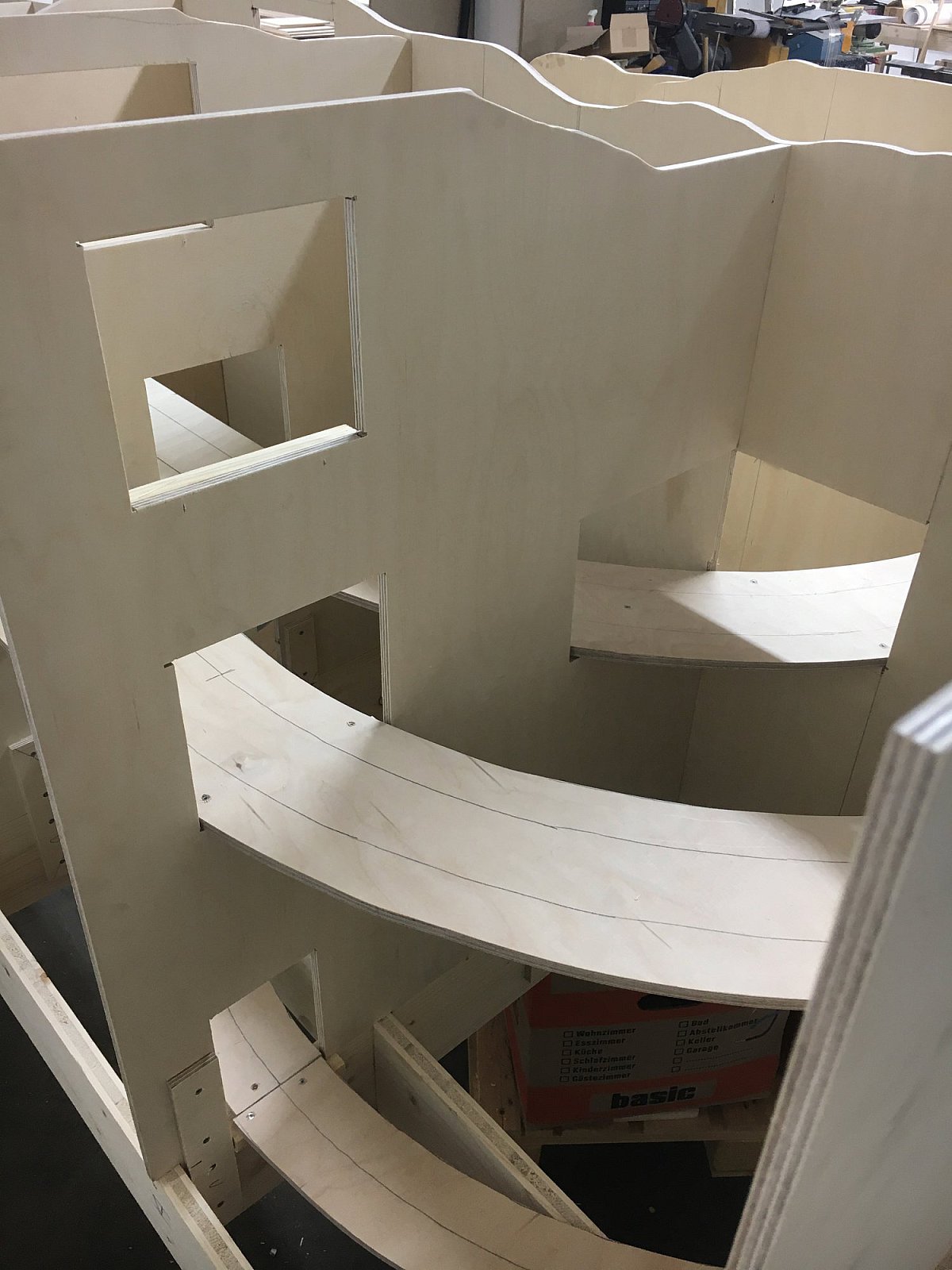 Bilder Anlage Mühlheim - Spantenbau