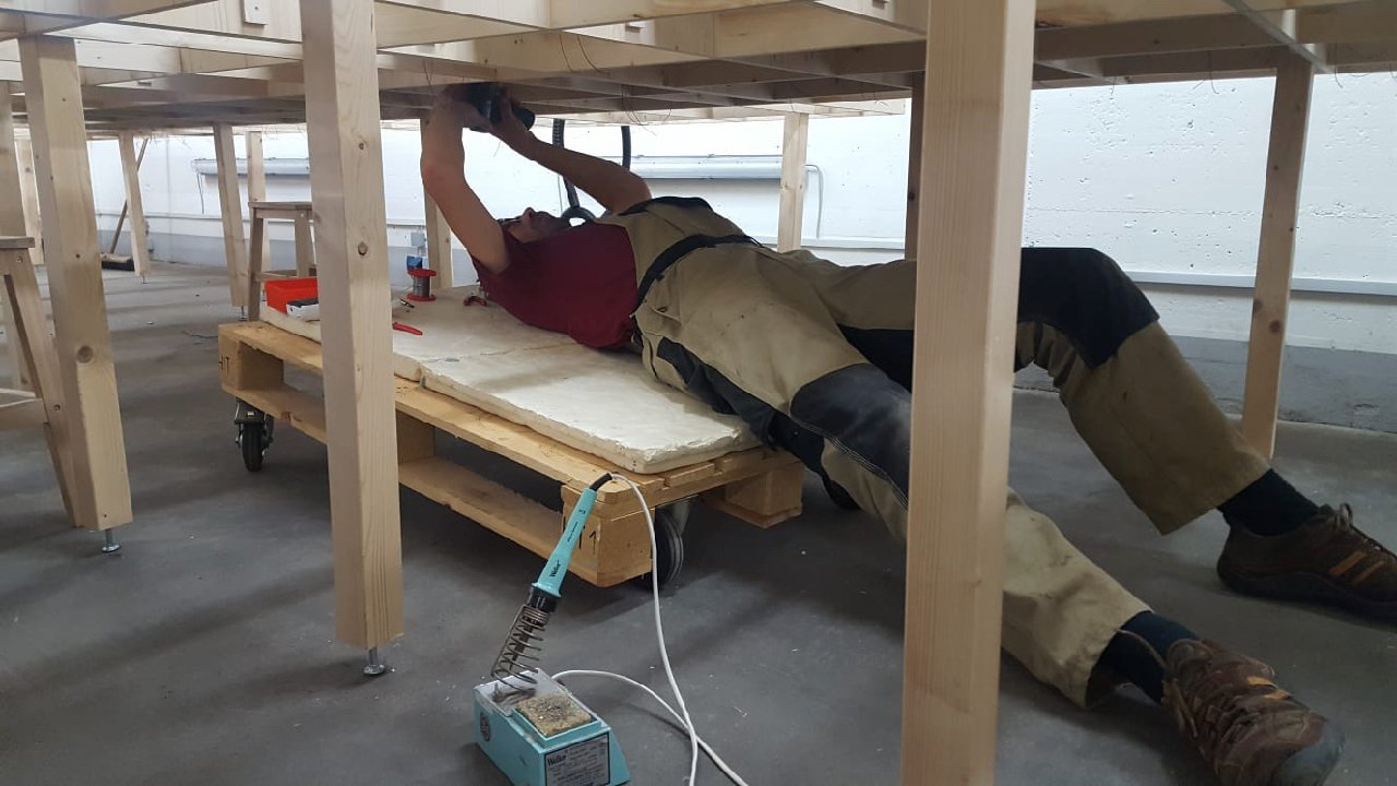 Bilder Anlage Mühlheim - Spantenbau
