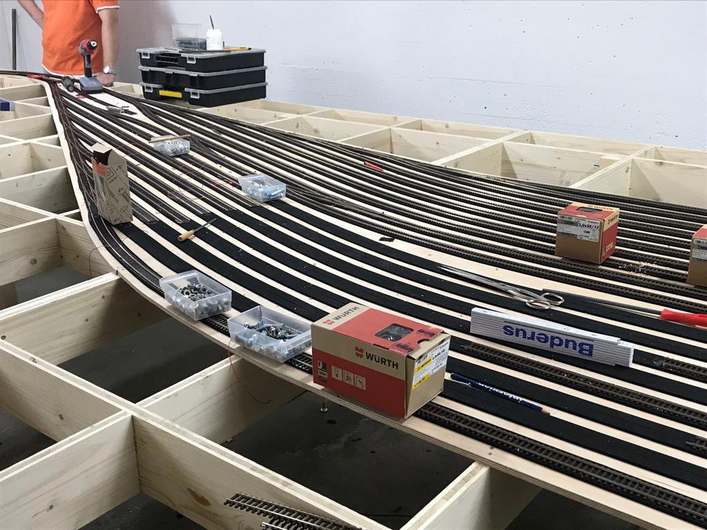 Bilder Anlage Mühlheim - Gleisbau