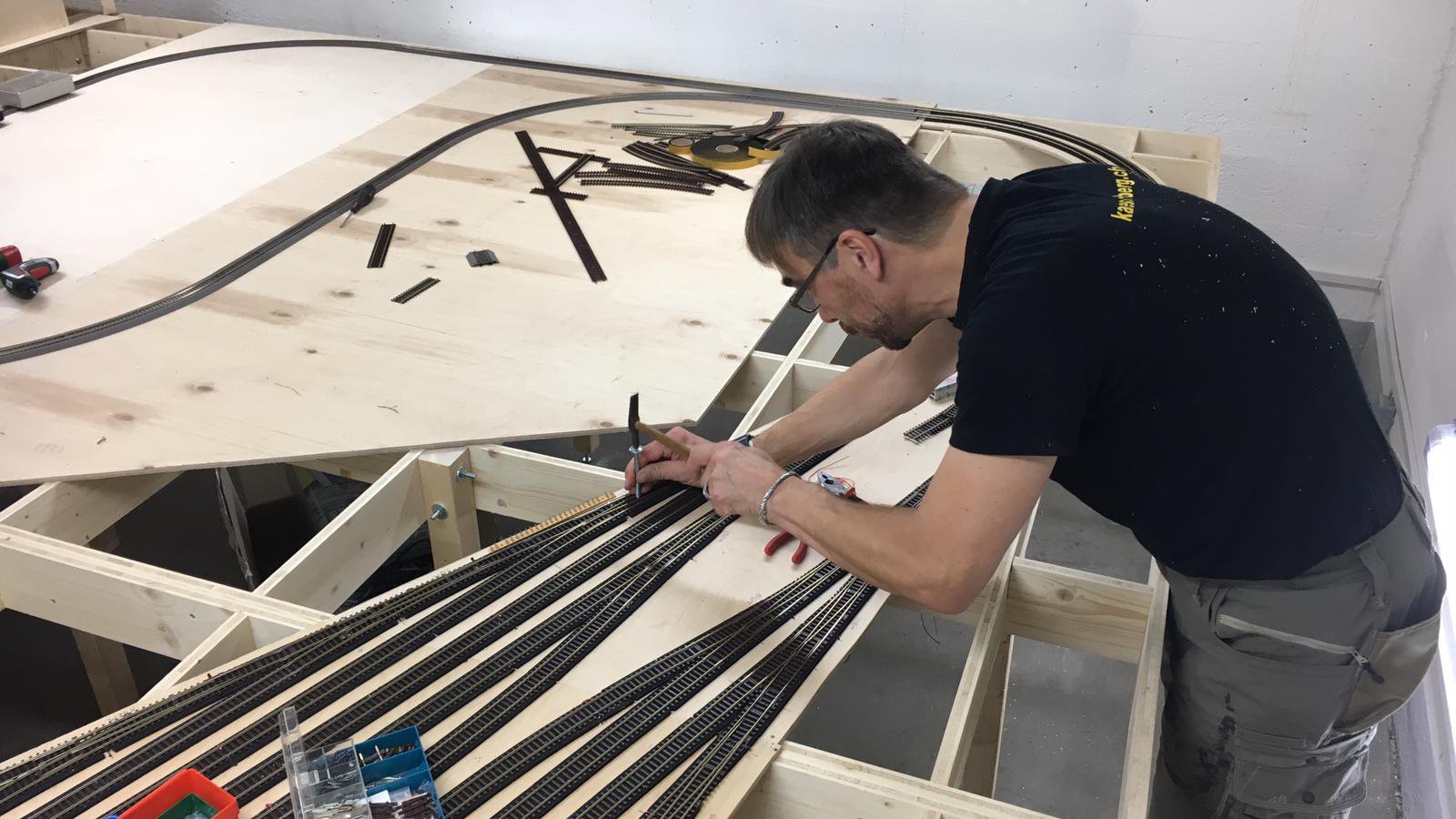 Bilder Anlage Mühlheim - Gleisbau