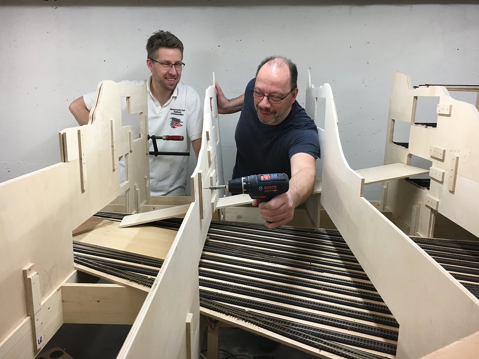 Bilder Anlage Mühlheim - Gleisbau